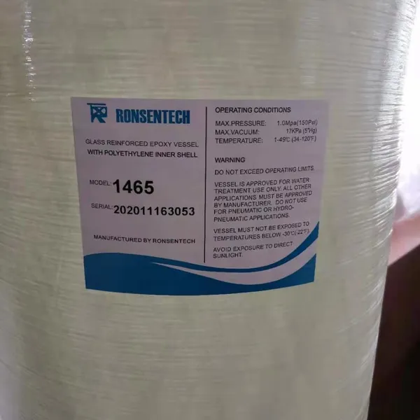 Industrial Commercial FRP Sand Carbon Filter Softener Resin Tanks for Water Treatment photo-3