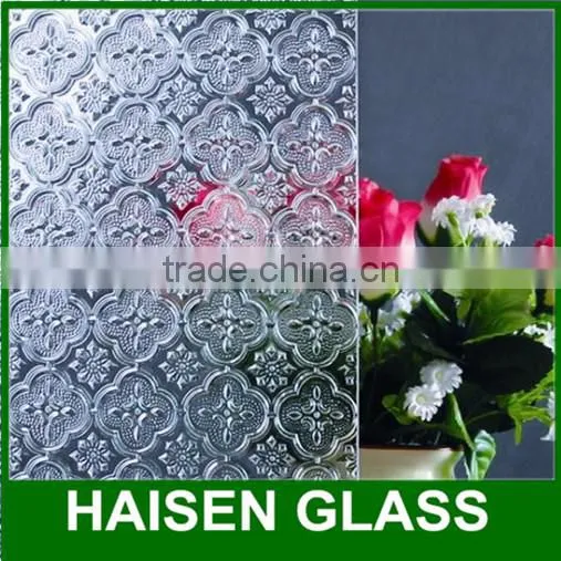 Clear Patterned Glass Diamond Glass for Windows and Shower Doors photo-5