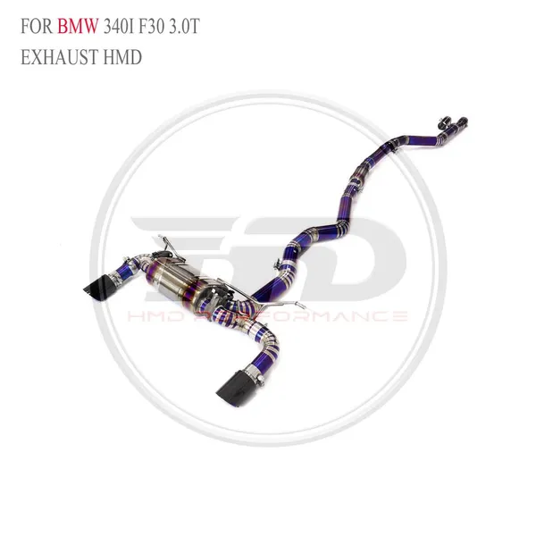 HMD Titanium Alloy Exhaust Catback for BMW F40 M135i B48/M240I B58 G42/340I F30/330i G20 Car Accessories Whatsapp+86 18946955156 photo-3