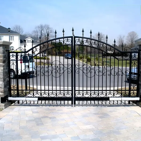 Powder Coated Wrought Iron Main Gate and Garden Fence for Houses