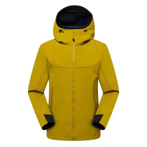 Men's Outdoor Tactical Soft Shell Jacket - Thickened Winter/Early Spring Hard Waterproof Breathable Hiking Wear photo-5