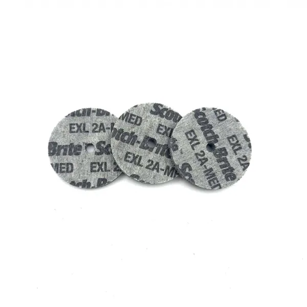 3M Scotch Brite EXL Unitized Wheel 2A MED 2*1/4*1/4Inch Deburring Wheel for CNC Edge Rounding, Removal of Minor Burrs photo-2