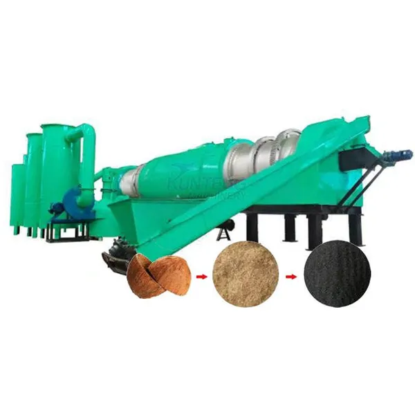 Electric Charcoal Making Kiln Rotary Airflow Carbonization Furnace Coconut Charcoal Production Machine Pyrolysis Furnace EPC