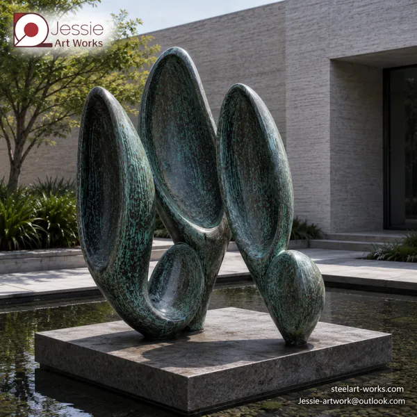 Stainless Steel Abstract Sculpture photo-2