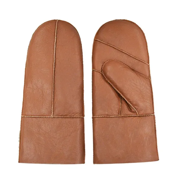 Leather Mitten Gloves Custom Logo Winter Warm Outdoor Gloves photo-4