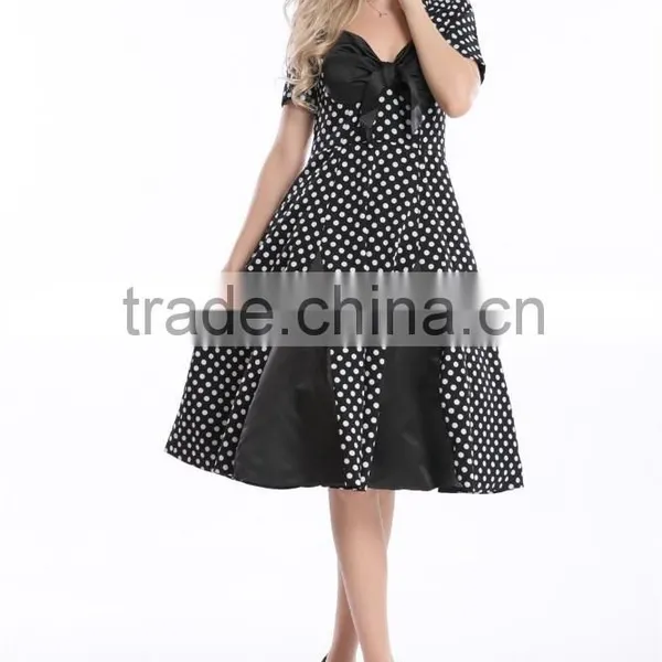 Bestdress Audrey Vintage Black 1950's Costume Rockabilly photo-3
