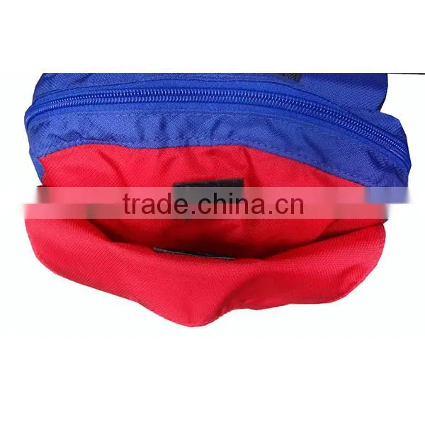 Nylon + 600D Polyester Casual Red & Blue Color Backpack photo-5