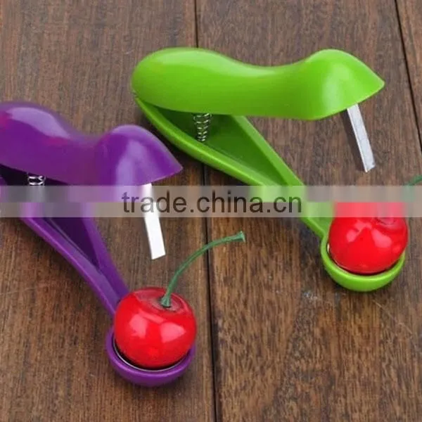 2015 Innovative Kitchen Tools Olive & Cherry Pitter Plastic Mini Cherry Pitter Easy Cherry Stoner Remover photo-5