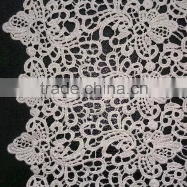 Promotion High Quality Embroidery Lace Cotton Fabric With Flower Pattern photo-2