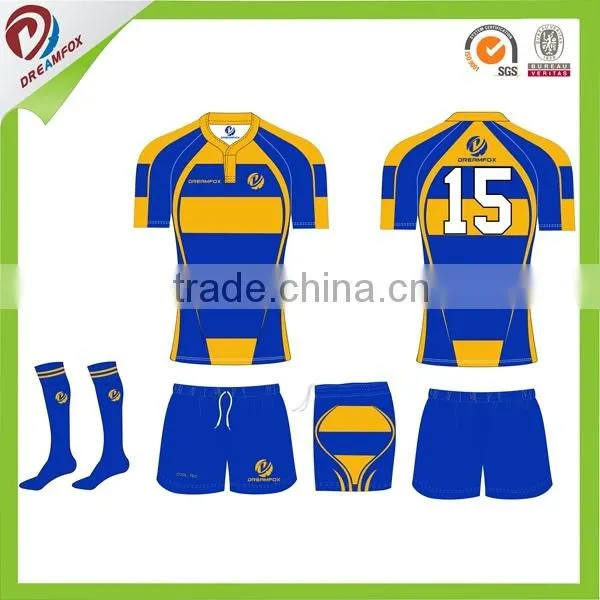 Custom Dye Sublimation Printing Rugby Jersey Cheap Custom Rugby Jersey photo-4