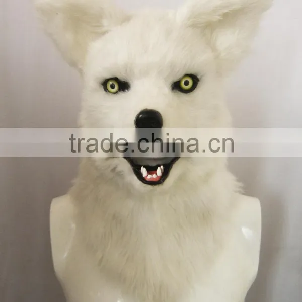 (White Wolf) Factory Wholesale Halloween Party Mask Animal Mask Quality Choice photo-3
