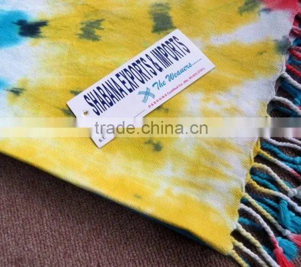 Tie-Dye Fouta Hand Woven Peshtemal Turkish Towel photo-2