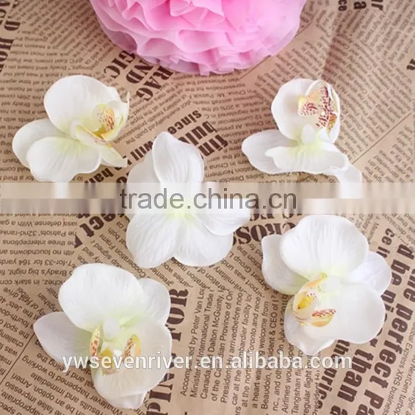 The New Butterfly Orchid Flower Heads Wedding Ceremony Cake Decoration Feel Simulation Upscale Feel is the First Wedding Decorat photo-2