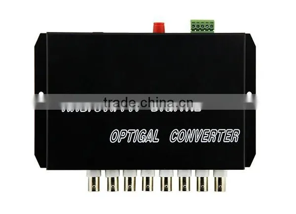 CCTV HD TVI/HDCVI/AHD 1/2/4/8/16/ch Fiber Optic Video Converter 8Ch HD TVI Video+1Ch RS485 Data photo-3