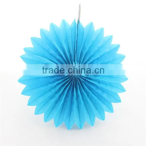 Food Grade Tissue Round Paper Fan for Party Decoration photo-3