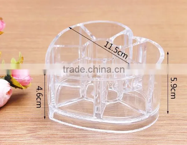 C20 ANPHY PS Crystal Heart Shape Makeup Desk Organizer photo-2