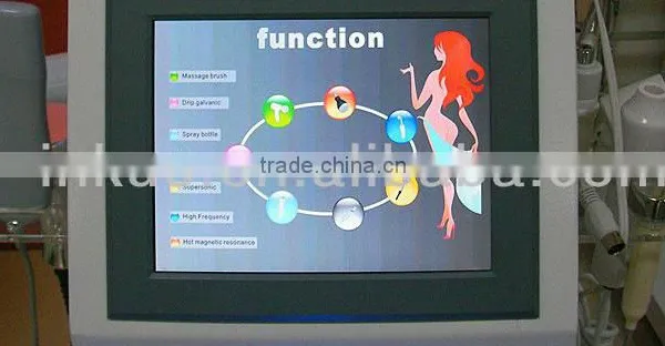 MF-9095 New 2016 10 in 1 Professional Multifunctional Soften the Skin & Pull the Skin Salon Facial Machine With LED Cold Hammer photo-3