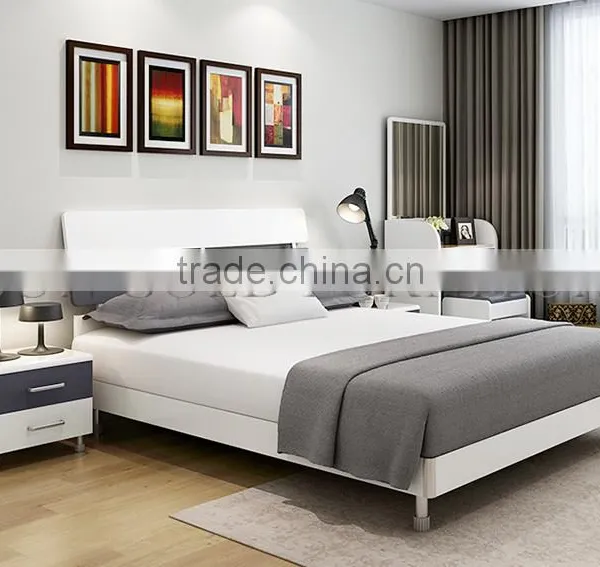 Latest Double Bed Designs Wooden Bed Picture(SZ-BT008) photo-6