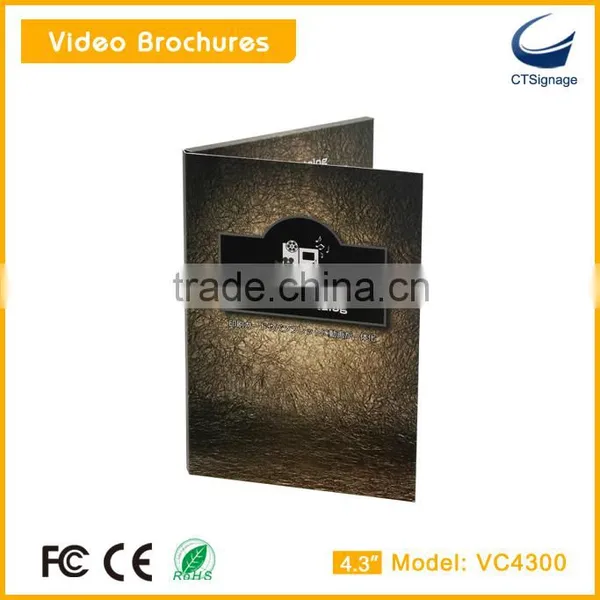 New Year Greeting Card 4.3 Inch Lcd Screen Video Book Brochure Greeting Card VC4300 photo-4