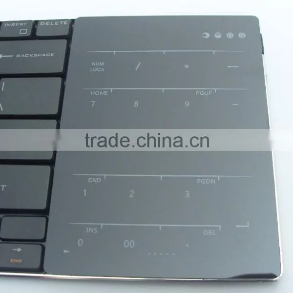 Polish Glass Surface 2.4G Wireless Full Touchpad Keyboard photo-4