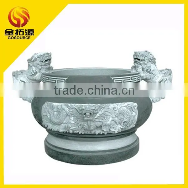 Popular Natural Granite Stone Censer for Temple