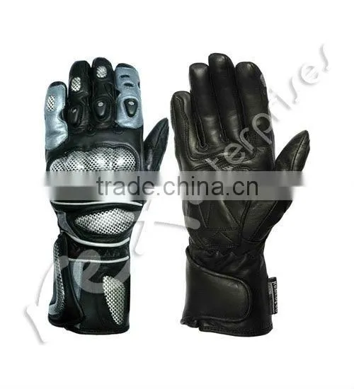 Leather Motorbike Motorcycle Racing Sports Gloves