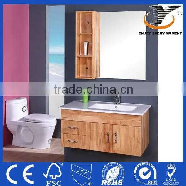 Modern Wooden Hanging Bathroom Vanity Cabinet Furniture Laundry Wash Tub With Cabinet