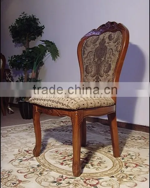 Antique Carved Chairs Armchair Solidwood Carved Chair With Fabric photo-3