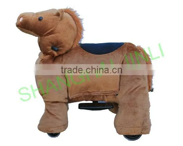 JL-B23 Electric Brown Horse Rides, Ride on Brown Horse, Walking Brown Horse, Brown Horse Scooter,walking Animal photo-2