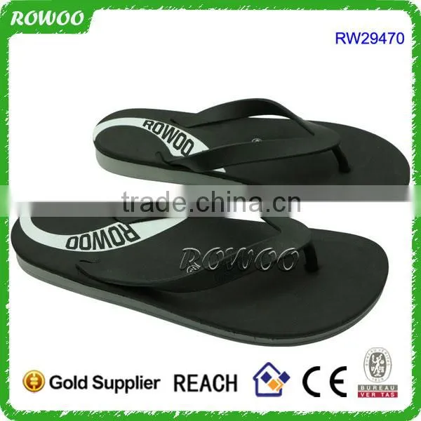 Lovely Heart Print Fancy Man Rubber Sandal Slipper Custom Flip Flop photo-3