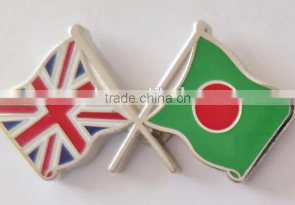 UK and Pakistan Cross National Flag Lapel Pin Badge photo-3