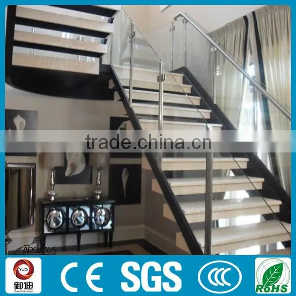 Decorative Residential Steel Wood Straight Staircase photo-3