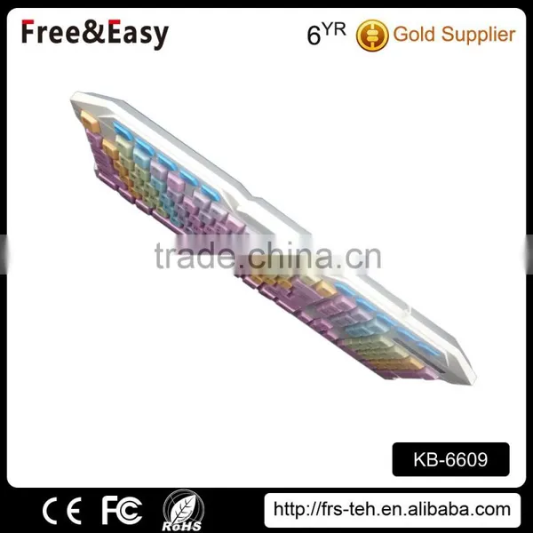 Rainbow Key Multimedia Usb Standard Wired Keyboard photo-3