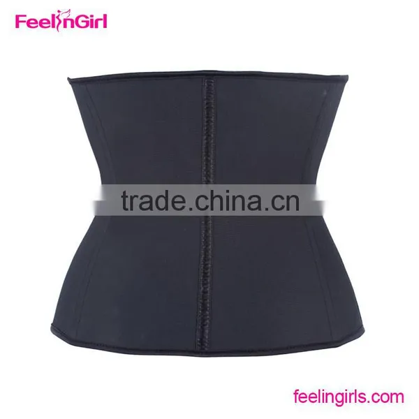 High Quality Black And Red Women Latex 9 Steel Boned Corset photo-5