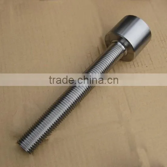 black oxide CNC steel machine components custom threaded rod