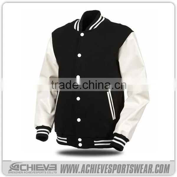 Wholesale Blank Bomber Jackets, Men Cheap Track Jackets photo-6