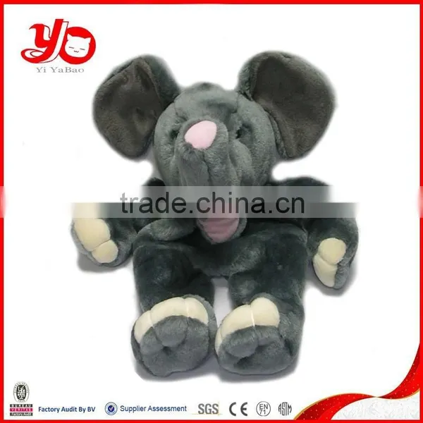 Unstuffed Plush Animals Hand Puppets, Plush Elephant Puppet Toy photo-3