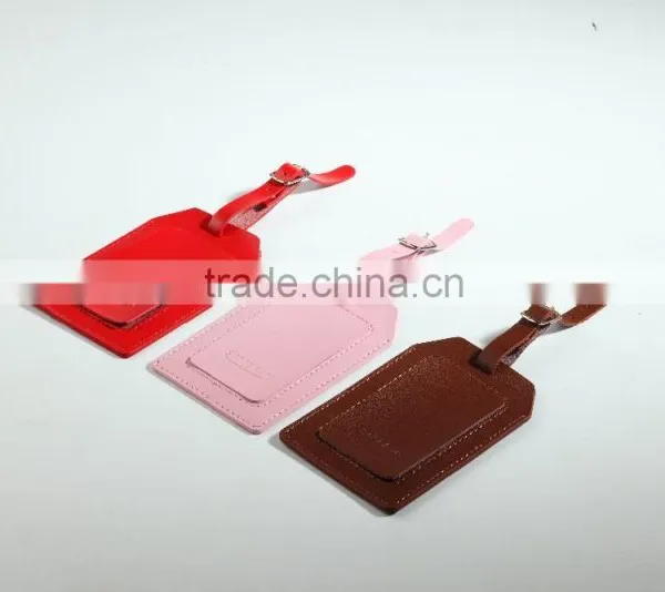 Custom Made Debossed Logo Leather Luggage Tag/high Quality pu Leather Luggage Tag/leather Luggage Tag Quality Choice photo-3