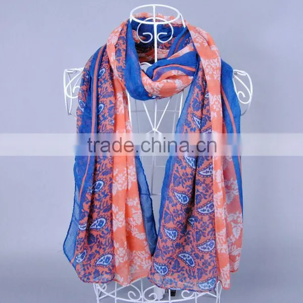 Women Fashion Bohemia Pattern Scarf Voile Scarves 180*90 Pashmina