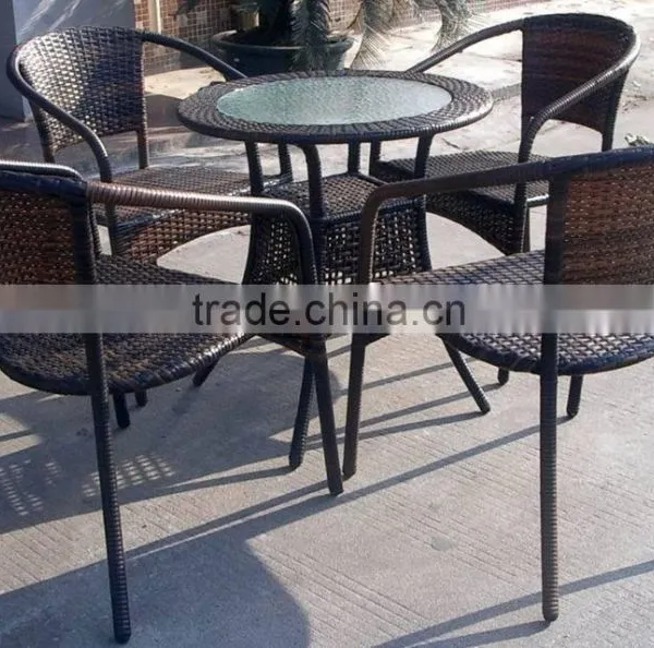 Outdoor Furniture Elegant Handmade Rattan Chairs Table Patio Coffee Garden Set YC021R YT47A photo-5