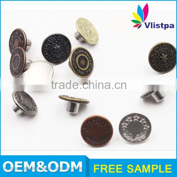 Fashion Style Metal Jeans Buttons For Jackets photo-2