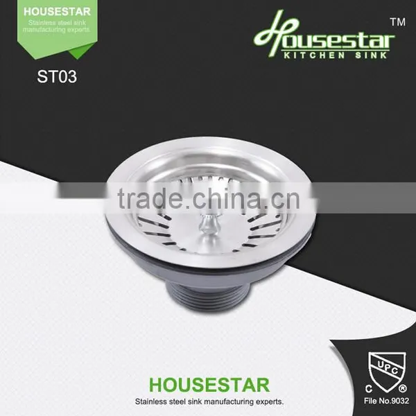 Kitchen Accessories USA Style Semi-steel Sink Strainer for Used-commerical Stainless Steel Sink photo-3