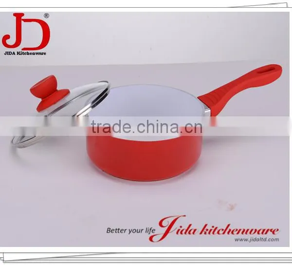 FORGED ALUMINUM SAUCE PAN WITH TEMPERED GLASS LID photo-2