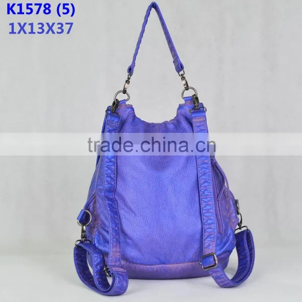 Angelkiss Bag Faction Purple Color Backpack /2015 Newes Backpack /backpack With Flap /plain Color Backpack photo-3