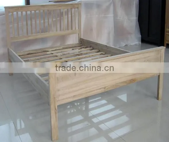 Modern Solid Wood Double Bed Designs For Bedroom Furniture photo-2