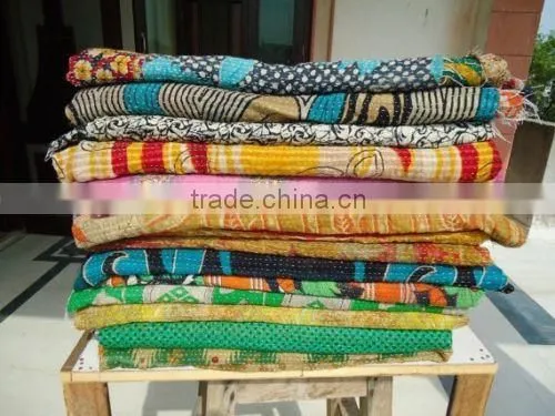 Indian Kantha Quilt Handmade Vintage Kantha Quilt Reversible Quilt Kantha Quilt Wholesale Kantha Quilt Manufacturer photo-2
