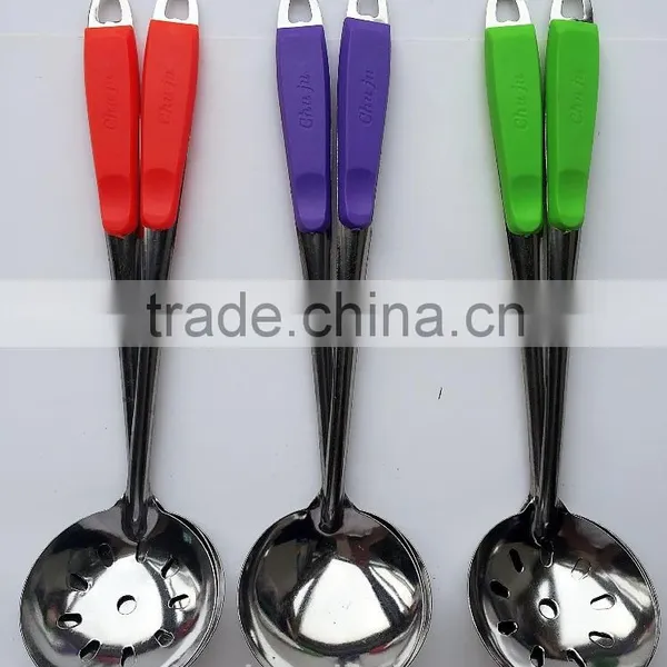 Fashionable Well Using Plastic Solid Silicone Spatula in Cookware Set