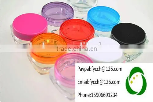 5g Rose Plastic Jar Container With Plastic Lid Cap photo-2