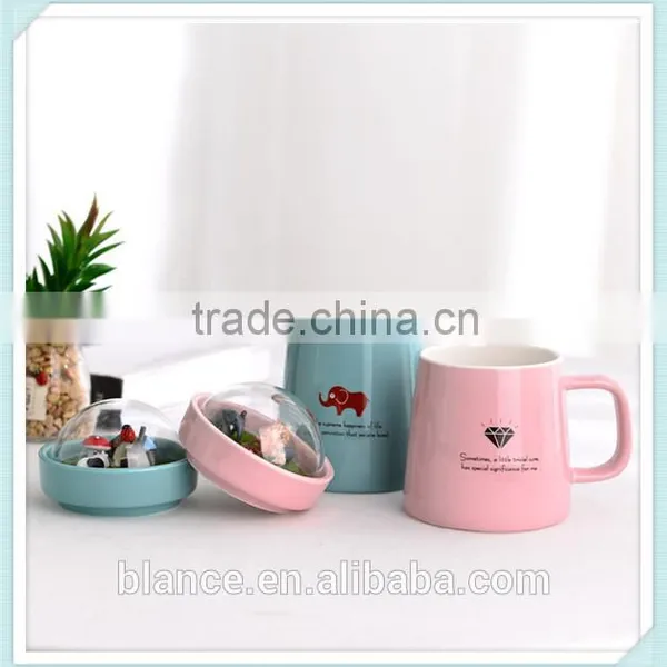Funny Ceramic Mug With Forest in Lid photo-4
