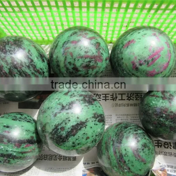 2015 Factory Direct Customed Natural Ruby Zoisite Ball Sphere photo-2